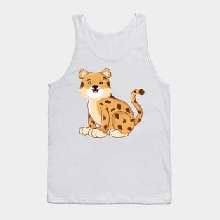 Cute Cheetah Africa Animal Zoo Adorable Kawaii Tank Top